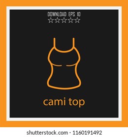 cami top vector icon