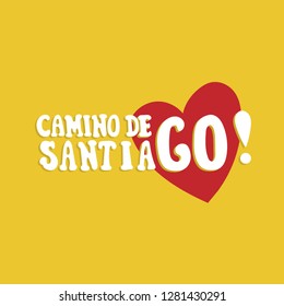 Camino de Santiago. Vector lettering.