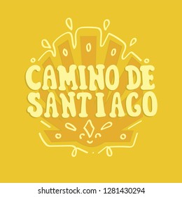 Camino De Santiago. Vector Lettering.