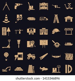 Camion icons set. Simple set of 36 camion vector icons for web for any design
