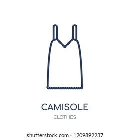 Camisole icon. Camisole linear symbol design from Clothes collection. Simple outline element vector illustration on white background.