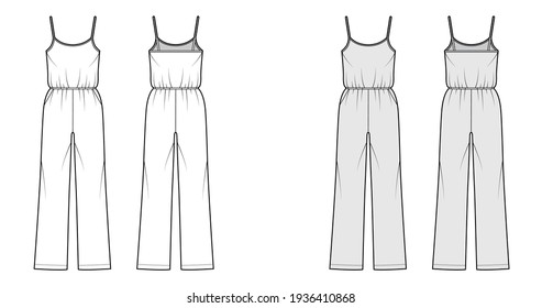 202 Overalls Blue For The Man With Pockets Stock Vectors, Images ...