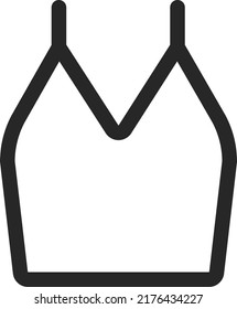 Camisole Panzeroberbekleidung, dünne verstellbare Gurte, schlanke Passform.