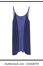 Camisole top in vector