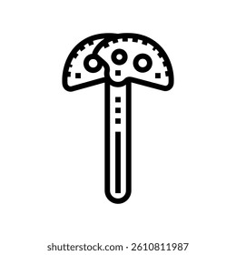 camming devices cams line icon vector. camming devices cams sign. isolated contour symbol black illustration