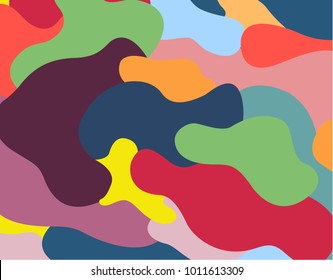 Camo. Abstract camo. Camouflage color. Camouflage background vector. Colorful camo vector. Design element. Vector illustration.