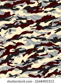Camo Army Vector de camuflaje sin patrón
