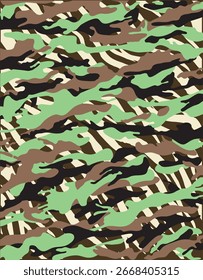 Camo Army Vector de camuflaje sin patrón