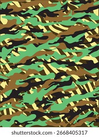 Camo Army Vector de camuflaje sin patrón