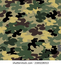 Camo, army, moro seamless vector pattern