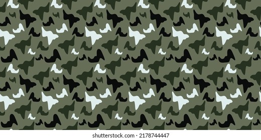 Camo background army abstract modern vector military background fabric textile print tampon. Seamless camouflage texture. vector eps10
