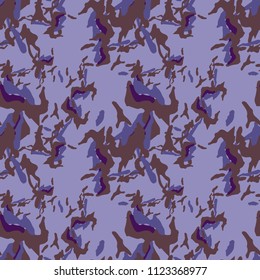 Camo background in different shades of violet and brown colors