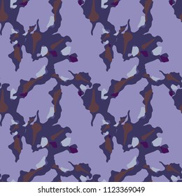 Camo background in different shades of violet and brown colors