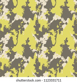 Camo background in yellow, beige and dark olive colors