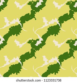 Camo background in yellow, beige and green colors
