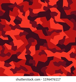 Camo seamless geometric pattern. Abstract modern camouflage military texture background. Vector illustration.