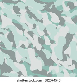 Camo seamless pattern. Camouflage seamless texture. Camo fabric. Camo fashion seamless print. Camo woodland concept.
