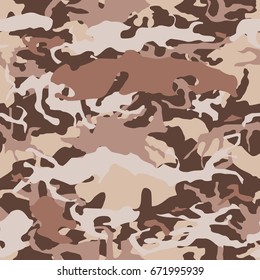 Camo seamless vector pattern - military camouflage texture.