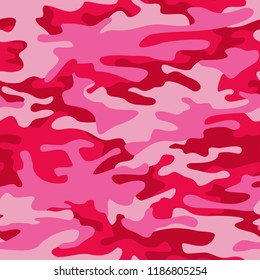 Camo texture seamless pattern. Abstract modern repeating military camouflage ornament for fabric and fashion print. Vector background.