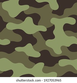 Camo texture seamless pattern. Abstract mdoern endless military camouflage ornament. Vector background.