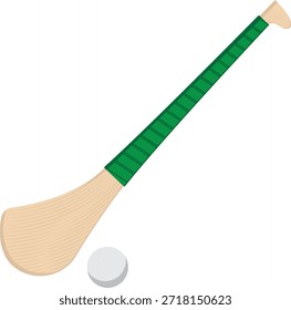 Palo de camogie, dibujo del Vector Hurley.