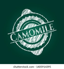 Camomile with chalkboard texture. Vector Illustration. Detailed.