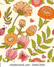 camomile flowers pattern