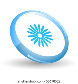 Camomile. Vector icon.