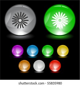 Camomile. Vector interface element.