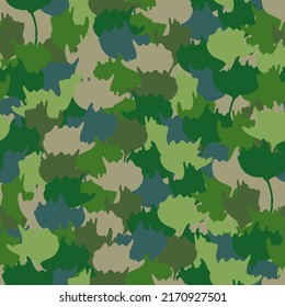 camuflaje de fondo abstracto vectorial sin fisuras