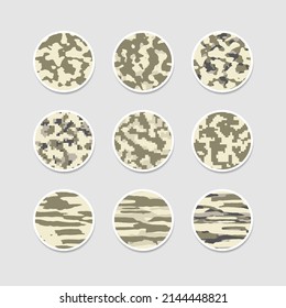 Camouflage abstract cover story highlight