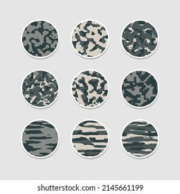 Camouflage abstract cover story highlight