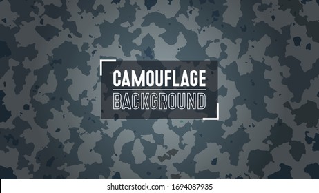 Camouflage abstract pattern background. Military trendy style camo. Fabric textile print tamplate. Good use to hunting and fishing.