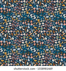 Camouflage All Over Print Playful Vector Texture. Modern Animal Skin Hand Drawn. Seamless Spotty Pattern Background. For Masculine Camo Textured Wallpaper, Fashion and Home Decor. All Over Tile EPS 10