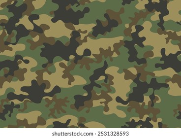 
padrão clássico do exército de camuflagem, fundo militar de textura sem costura, impressão moderna