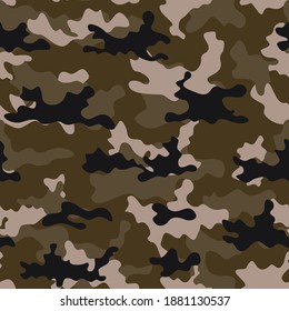 
Camouflage army forest texture. Vector illustration for printing. Street fashion design.