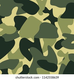 Camouflage Army Patter Background Vector Eps 10