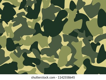 Camouflage Army Patter Background Vector Eps 10