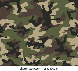 
camouflage army pattern for print seamless vector.