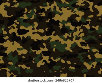 camouflage army pattern, seamless vector background, fashionable urban print