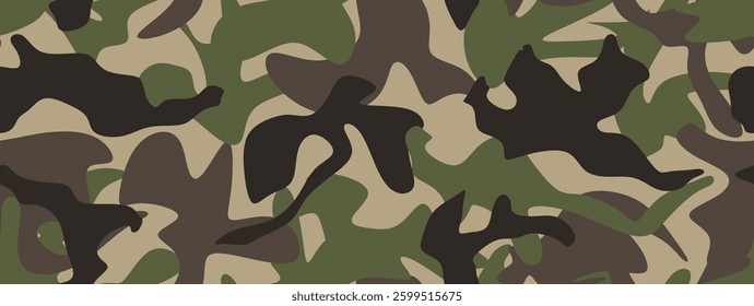 Camouflage army seamless pattern. military uniform texture background.