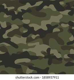 camouflage army seamless vector print