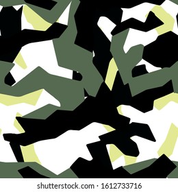 Camouflage Army skin seamless full textile military textile products Background Pattern Vector illustration