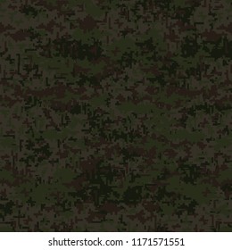 Camouflage background. Dark green camouflage texture.