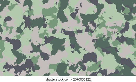 Camouflage background. Modern army texture. Military seamless pattern for textile. Grey minimal concept. Multicolored combat design. Vector illustration.