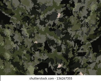 Camouflage background in olive tones