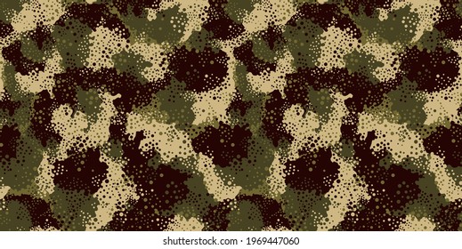 Camouflage background pattern vector.