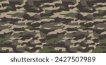 Camouflage background. Seamless pattern vector.