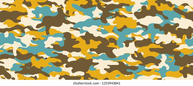 Camouflage background. Seamless pattern vector.