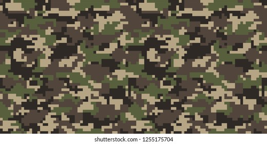 Camouflage background. Seamless pattern vector.